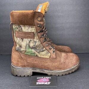 Remington‎ 270 Men's Brown Camo Genuine Leather Insulated Hunting Boots Size 8